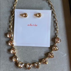 Stella & Dot necklace earring set